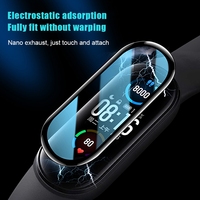 Film protecteur d'écran en verre trempé 3D Radian Matériau TPU durable pour montres intelligentes Xiaomi Mi Band 5 6 7