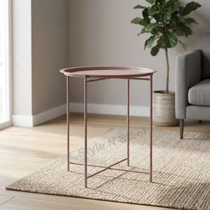 Support de table basse moderne utilisé pour la table basse de conception de plaque de cuisine de bureau à domicile avec la couleur unique de revêtement de puissance d'or de couleur - Product Image 1
