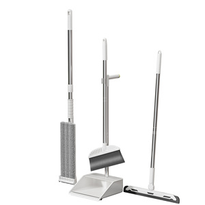 Broom And Dustpan Set Plastic Handle Ergonomic Design For Household <b>Cleaning</b> - Product Image 5