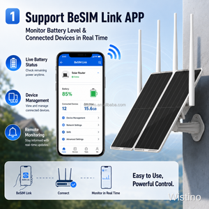 Router Solar Wistino con Tarjeta <span class=keywords><strong>SIM</strong></span> 4G, Batería de 30000 mAh, Panel Solar Dual de 15W+15W, Cámara de Vigilancia con Video, Cámara de Seguridad de 5 GHz y 2.4 GHz - Product Image 3
