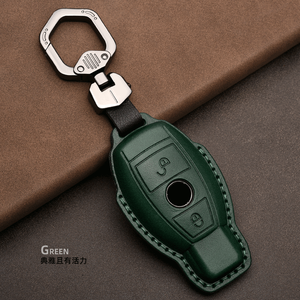 ฝาครอบกุญแจรถยนต์ทำจากหนัง,พวงกุญแจห่วงโซ่สำหรับ Mercedes <span class=keywords><strong>Benz</strong></span> W203 W210 W211 <span class=keywords><strong>W124</strong></span> W202 W204 AMG อุปกรณ์เสริม - Product Image 3