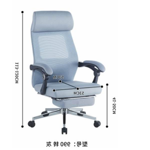 Modern Revolving Office Chair With Waterproof Leather Seat And Aluminum Base For Home Office Use - Product Image 3