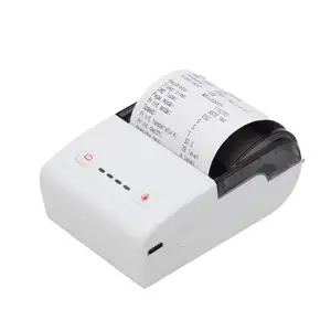 Android Bluetooth Handheld Mobile Thermal Receipt Printer 2" 58mm Printer with Leather Belt for Commercial ESC/POS Systems