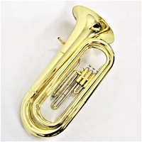 Professional Brass Instruments 3 Pistons Bb Tuba Gold Lacquer Tuba Musical Instruments