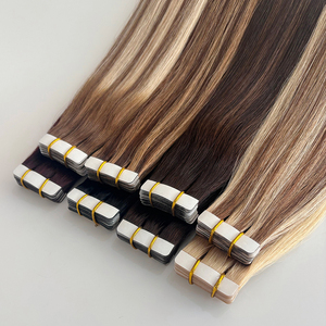 Estensioni per Capelli con Nastro Adesivo all'Ingrosso Direttamente dalla Fabbrica, <span class=keywords><strong>Ombre</strong></span> Balayage, Doppio Filamento, Vergini, Grezze, Brasiliane, Cheveux Humains - Product Image 1