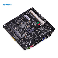 Carte Mini PC Qotom pour ordinateur de bureau industriel, processeur Celeron intégré