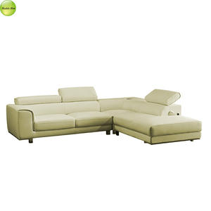 Sofá de Cuero Usado de Color Blanco en Oferta, Sofá Esquinero Clásico de Moda con Video para Cuarto de Bebé 441 - Product Image 5