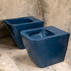 Inodoro y bidé combinados de cerámica blanca, monobloque, para hotel y hogar, modelo Verde Mat Hung, para baño y cocina. - Product Image 1
