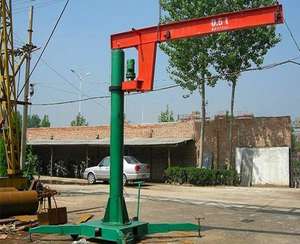 Grue à flèche compacte neuve montée sur colonne pour ateliers, fiable pour l'entretien avec composants essentiels : moteur, roulement, engrenage - Product Image 3