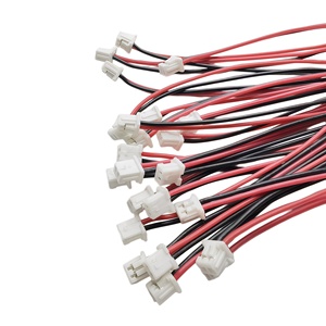 Câble adaptateur personnalisé JST XH2.54-2P, pas de 2,54 mm, 2 broches, en cuivre étamé, isolation PVC, longueur 30-40 mm pour applications électroniques - Product Image 4