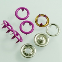 Tapa de anillo de Color pintado con revestimiento de esmalte personalizado, botón a presión de 8MM, 9MM, 10MM, 11MM, 11,5 MM, 12MM, 13MM, 14MM y 15MM