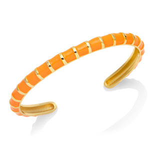 Bijoux en émail coloré personnalisés vente en gros dames bracelet de <span class=keywords><strong>manchette</strong></span> mince <span class=keywords><strong>18</strong></span> <span class=keywords><strong>carats</strong></span> bracelets en <span class=keywords><strong>or</strong></span> en acier inoxydable bracelets bijoux - Product Image 5
