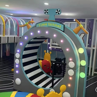 Roue de hamster interactive pour aire de jeux intérieure commerciale, équipement de course rotatif avec lumières LED pour centre d'amusement