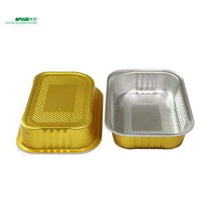 ภาชนะอลูมิเนียมฟอยล์แบบใช้แล้วทิ้ง <span class=keywords><strong>Weibo</strong></span> Golden Professional Food Grade ขนาด 310 มล. เป็นมิตรกับสิ่งแวดล้อม รีไซเคิลได้ หนา 0.12 มม. รับสั่งทำตามความต้องการ - Product Image 2