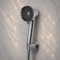 Ensemble de douche à main massant pour le lavage des cheveux, avec 24 bandes de massage intégrées