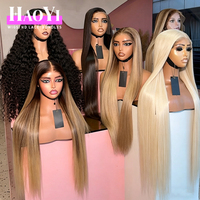 Peluca de Cabello Humano Virgen Rubio 613 HD con Encaje Completo al por Mayor, Peluca Frontal de Encaje HD 613 13x4 13x6, Peluca Frontal de Encaje Transparente Rubio 613