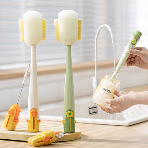 Xinzao Cup Brush 5 en 1, nettoyeur de bouteilles multifonctionnel à long manche pour tasses isolées, biberons - Product Image 2