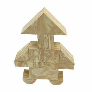 <span class=keywords><strong>Eco</strong></span>-Friendly Wooden Castle Building Blocks Set Montessori Criativo Empilhamento Brinquedos para Crianças (Wood Preschool <span class=keywords><strong>Educational</strong></span> Toy) - Product Image 4