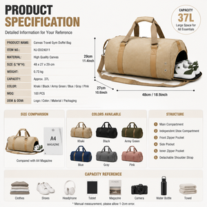 Sac de sport personnalisé OEM avec compartiment à chaussures, fabricant en marque blanche, vente en gros pour la gym, les voyages et l'extérieur - Product Image 5