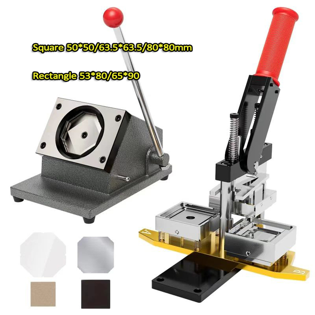 2Inch 50*50mm 63.5*63.5mm 2.5 Inch Rectangle Square Fridge Magnet Maker Machine Manual Button Badge Magnet Making Machine
