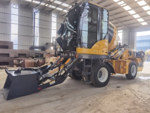 เครื่องผสมคอนกรีตรถ3.5ลูกบาศก์เมตรป้อนด้วยตัวเองรถผสมคอนกรีตเคลื่อนที่ได้ - Product Image 5