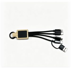 สายชาร์จแบบพกพา 6 in 1 พร้อมโลโก้ OEM แบบกำหนดเอง สายถักพร้อมหัว USB A/C สำหรับทุกอุปกรณ์<span class=keywords><strong>ชา</strong></span>ร์จแบบพกพา - Product Image 3