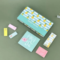 Scatola di Imballaggio per Post-it Personalizzata di Alta Qualità, Scatola Rigida in Cartone Riutilizzabile, Prodotti per Ufficio per Bambini e Scuola