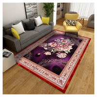 Tapis 3d en forme de fleurs, accessoire populaire au style malaysienne, décoration de salon, Center de maison