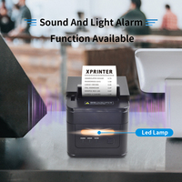 Xprinter XP-A230L/XP-A300L Desktop Mini POS performa tinggi Printer penerimaan termal dapur 80mm dengan lampu dan suara otomatis