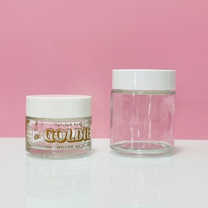 Empty Skincare <b>clear</b> Glass <b>Container</b> 50ml 5g 10g 20g 30g 50g 60g 80g 100g 120g 200g Face Cream Glass Cosmetic Jars with Lid - Product Image 2