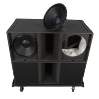KS28 Ventes les plus élevées Nouveau subwoofer professionnel de scène à double enceinte passive de 18 pouces