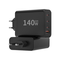 Gan YDS produk laris 2024 pengisi daya dinding usb-c 140W pengisi daya Mini Tipe c ponsel Laptop Tablet Game konsol medis