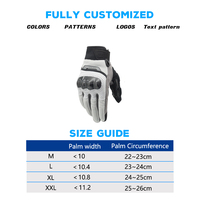Gants de moto en cuir en fibre de carbone, respirants, à doigts complets, pour motocross, MX, VTT, ADV, pour hommes et femmes