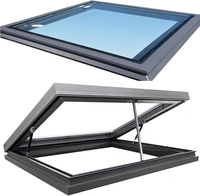 Fenêtre de toit en aluminium coupe-vent à rupture de pont thermique et double vitrage pour maisons modernes