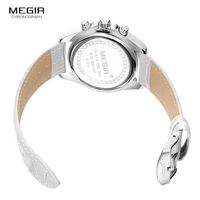 Montre chronographe à quartz pour homme, chiffres romains, cadran soleil, bracelet en cuir véritable, montre-bracelet de style business