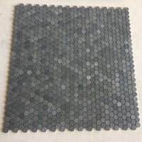 Pierre naturelle Polie Hexagone Marbre Carreaux de Mosaïque Pour Dosseret De Cuisine Salle De Bain