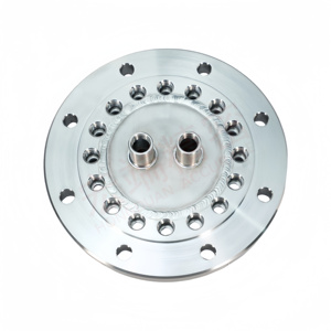 Hongduan thép không gỉ làm mát bằng nước mặt bích cho lớp phủ chân không máy hệ thống tản nhiệt với 1 năm bảo hành - Product Image 5