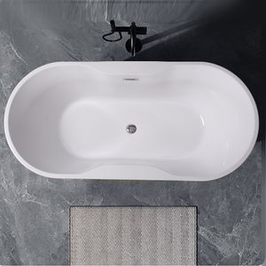 <span class=keywords><strong>Baignoire</strong></span> rectangulaire autoportante en acrylique moderne et luxueuse, avec drain, baignoires spa, <span class=keywords><strong>baignoire</strong></span> de trempage écologique pour hôtels et villas - Product Image 6