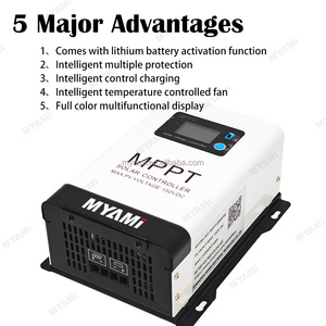 Myami 60A <span class=keywords><strong>MPPT</strong></span> năng lượng mặt trời CHARGE <span class=keywords><strong>CONTROLLER</strong></span> PV 150V Set-DOWN để 12V 24V 48V off-lưới năng lượng mặt trời hệ thống Lithium Battery charge Đối với trang chủ sử dụng - Product Image 5