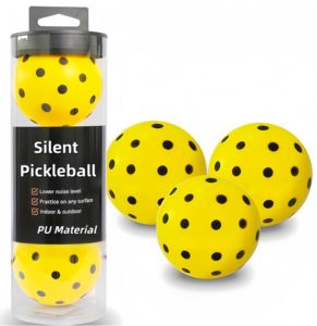 Бесшумный высококачественный мяч для пиклбола, тихий, прочный, с 40 отверстиями, вращающийся, профессиональный, быстрый, водонепроницаемый, из полиуретана, для занятий спортом в помещении и на улице - Product Image 1