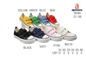 Apawwa Kinder Leinwand Turnschuhe Jungen Maedchen Atmungsaktiv Leicht Slip Rutschfest Sportlich Bequem Farbenfroh de secado rápido - Product Image 6