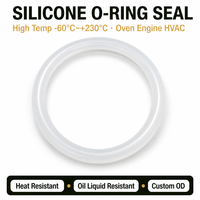 Joint torique en silicone de marque Dongting, résistant aux hautes températures (-60°C à 230°C), pour four et refroidissement de moteur, en caoutchouc moulé sur mesure, coloris rouge, noir, vert, diamètre extérieur (DE) personnalisé