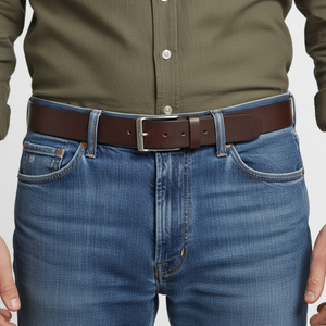 หนังแท้เอวกันน้ำใช้ได้ทั้งชายและหญิงหนังแท้สไตล์วินเทจออกแบบโลโก้ได้ตามต้องการ - Product Image 1