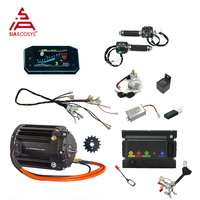 Nouveau moteur de boîte de vitesses à entraînement intermédiaire SiAECOSYS QS138 4000W V3 CJ72590 Contrôleur programmable 72V 120KPH IP67 Étanche Refroidissement par air