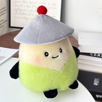 Jouet en peluche en polyester amusant et mignon, motif petit poussin de bambou Kung Fu, poupée créative culturelle d'aire touristique, figurine pour machine à griffes d'arcade