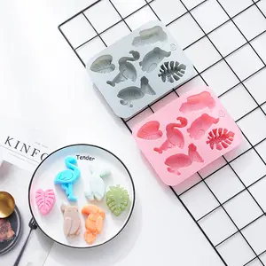 Modern minimalist 6 cavity different bird silicone molds food grade silicone easy to release and no smell cake fudge baking mold