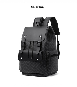 Oem người đàn ông của thể thao giản dị Ba lô kẻ sọc công suất lớn Túi thiết kế đơn giản cho kinh doanh du lịch máy tính sử dụng thời trang thể thao - Product Image 3