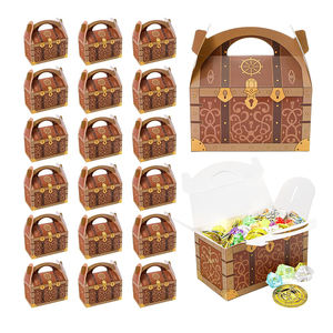 8317กล่องกระดาษแข็งหนาทรงโจรสลัดพร้อมที่จับสำหรับบรรจุลูกกวาดกล่องกระดาษทรงจั่ว - Product Image 1