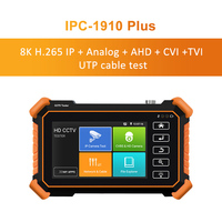 8K HD caméra testeur IPC-1910 Plus Complet 8MP IP AHD CVI TVI WIFI PoE câble d'alimentation testeur dans un testeur cctv