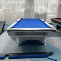 Hochwertiger Billardtisch zu Wettbewerbspreisen, 8ft/9ft Profi-Billardtisch mit Ballrückführungssystem und Turnierqualität